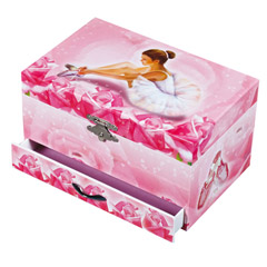 TROUSSELIER Boîte à Musique Dancing Pierrots Limonaires – Mélodie Le Printemps De Vivaldi – Couleur Vert – Cadeau Magique Pour Bébé Et Enfant